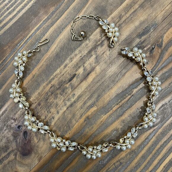 Rhinestone Recovery Lot Jewelry Findings & Crafting Vintage Lot Of 4 Necklaces - Picture 16 of 16